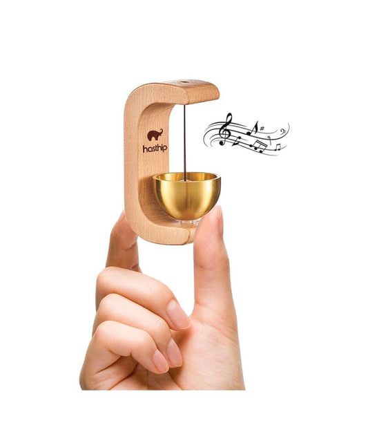 Wooden Door Chime with Brass Bell